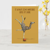 Es scheint immer unmöglich, bis es getan hat karte (Gelbe Blume)