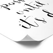 Es scheint immer unmöglich, bis es getan ist poster (Ecke)