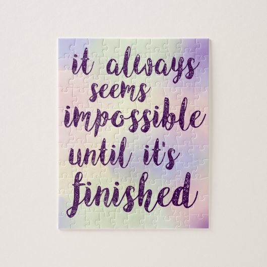 Es scheint immer unmöglich puzzle (Vertikal)