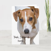 Es schmerzt die Ermutigung des traurigen Hundes Karte (Vorderseite)
