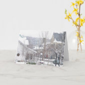 Es schneit in Milford Karte (Gelbe Blume)