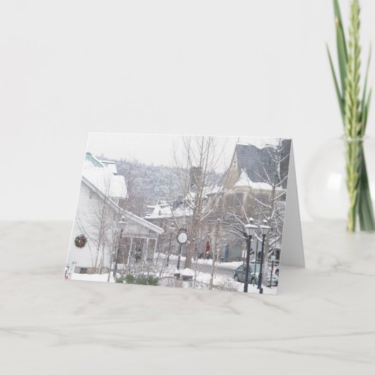 Es schneit in Milford Karte (Vorderseite)