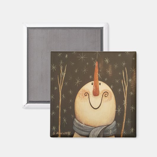 Es schneit magnet (Vorderseite/Rückseite)