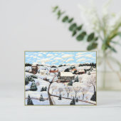 Es schneit postkarte (Stehend Vorderseite)