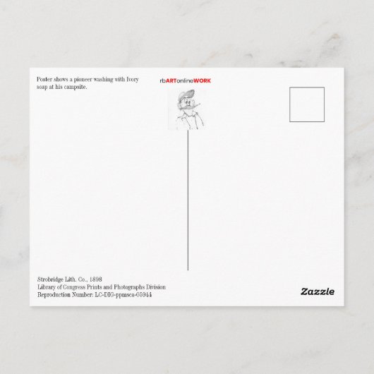 Es schwimmt postkarte (Rückseite)