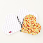 Es sieht aus wie ein halbes Kohl, gelb und koralle Notizblock (Innenseite)