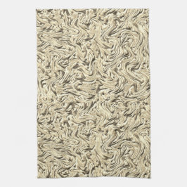 Es sieht aus wie eine Wandstruktur in beigen Tönen Geschirrtuch