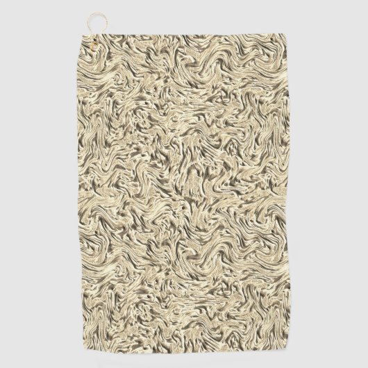 Es sieht aus wie eine Wandstruktur in beigen Tönen Golfhandtuch (Vorderseite)