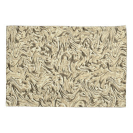 Es sieht aus wie eine Wandstruktur in beigen Tönen Kissenbezug