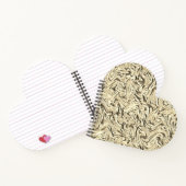 Es sieht aus wie eine Wandstruktur in beigen Tönen Notizblock (Innenseite)