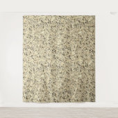 Es sieht aus wie eine Wandstruktur in beigen Tönen Wandteppich (Vorderseite)