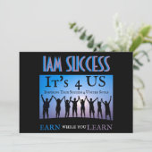 ES SIND 4 US EINLADUNG (Stehend Vorderseite)