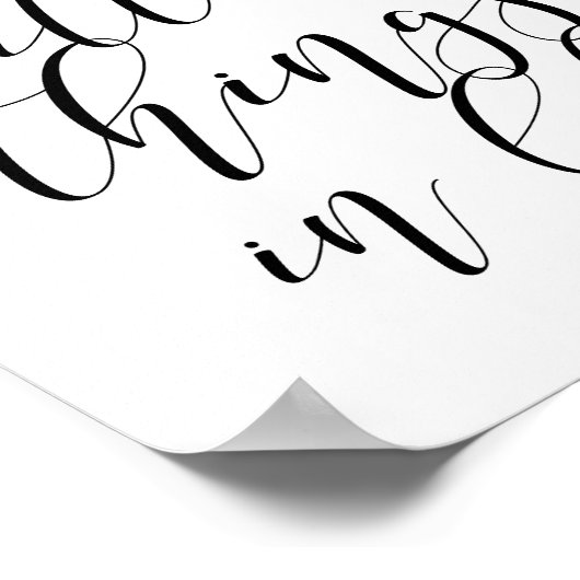 Es sind die kleinen Dinge im Leben Poster (Ecke)