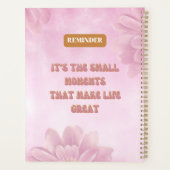 Es sind die kleinen Momente, die das Leben großart Planer (Rückseite)