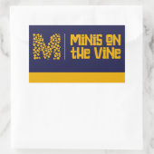 Es sind die MINIs auf dem Weinkoststicker Rechteckiger Aufkleber (Tasche)