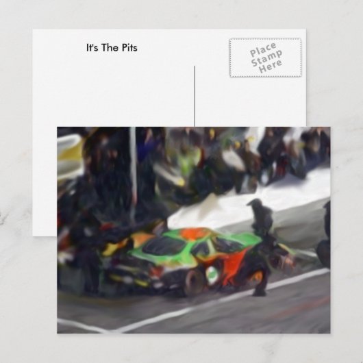 Es sind die Pits Postkarte (Vorne/Hinten)