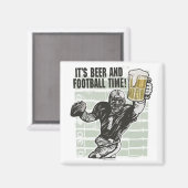 Es sind Fußball-Zeit-T - Shirt und Geschenke Magnet (Vorderseite/Rückseite)