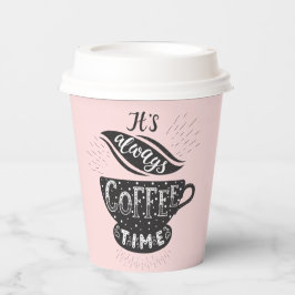 Es sind immer Kaffeezeitpapierkisten Pappbecher