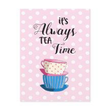 Es sind immer Tea Time Quote Party Cups