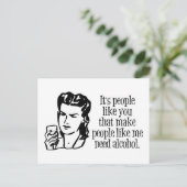 Es sind Leute wie du... Postkarte (Stehend Vorderseite)