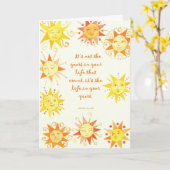 Es sind nicht die Jahre... Karte (Gelbe Blume)