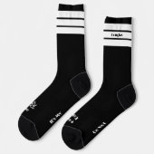 Es sind Nickerchen Time Black Crew Socks Socken (Linkes Detail)