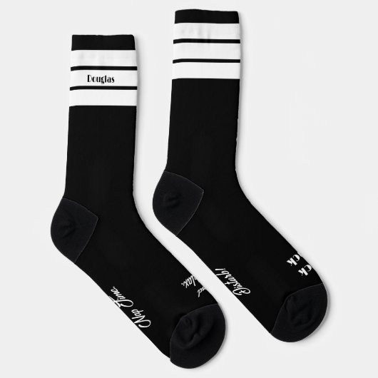 Es sind Nickerchen Time Black Crew Socks Socken (Rechts)