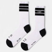 Es sind Nickerchen Time White Crew Socks Socken (Linkes Detail)