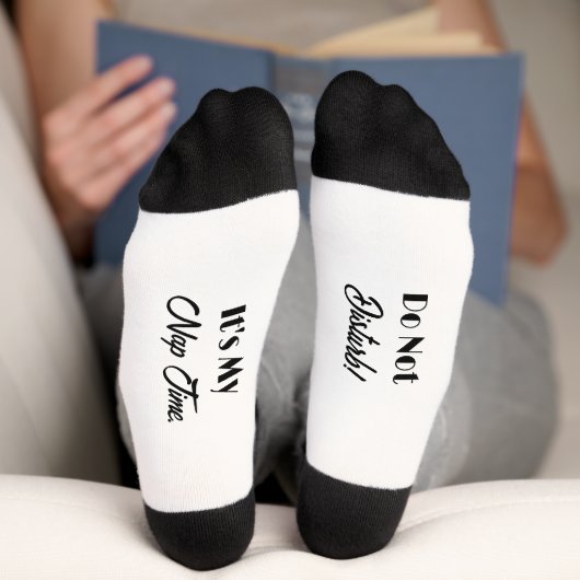 Es sind Nickerchen Time White Crew Socks Socken (Unterseite)