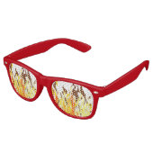 Es sind Party-Shades von Lit-Fire und Flames Sonnenbrille (Schrägansicht)