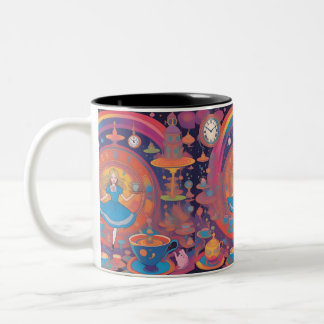 Es sind Tea Time Alice-Tasse Zweifarbige Tasse