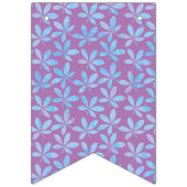 Es sind Twins Lavendel Polk Baby Shower Bunting Fl Wimpelkette (Dritte Fahne)