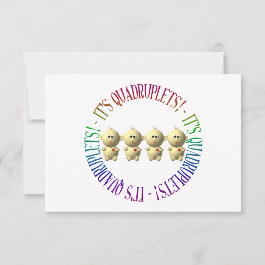 Es sind Vierlinge! (Vorderseite)