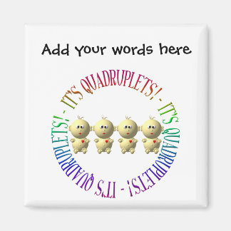 Es sind Vierlinge! Magnet