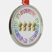 Es sind Vierlinge! Ornament Aus Metall (Rechts)