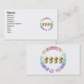 Es sind Vierlinge! Visitenkarte (Vorne/Hinten)