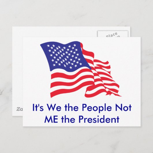 Es sind wir die Menschen, nicht ich die P... Postkarte (Vorne/Hinten)