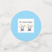 Es sind zwei Jungs, individuell angepasste F. Baby Konfetti (Klein Vorderseite)