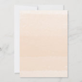 Es sind zwei Pfirsichgoldblütenduschen für den Gli Einladung (Rückseite)