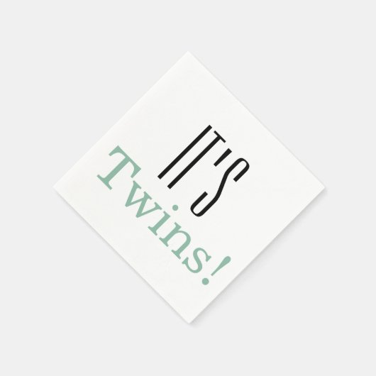 Es sind Zwillinge! Babydusche Party Paper Napkins Serviette (Ecke)