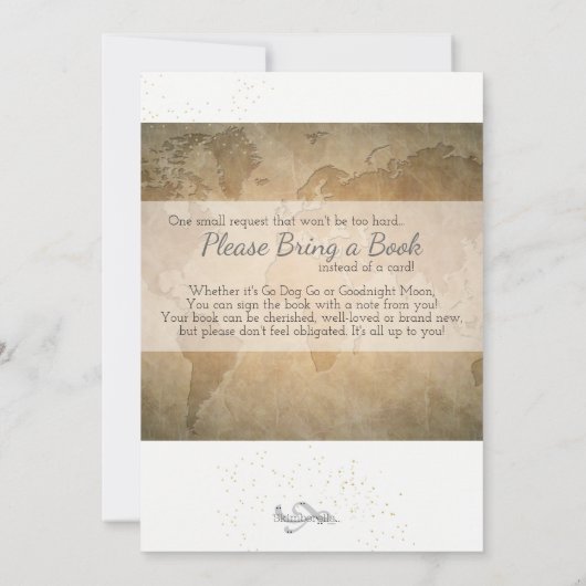 Es sind Zwillinge! Einladung der Babydusche (Rückseite)