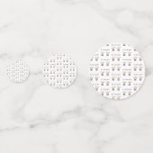 Es sind Zwillingsmädchen, individuelle F. Baby Gir Konfetti (Rückseiten)