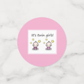 Es sind Zwillingsmädchen, individuelle F. Baby Gir Konfetti (Klein Vorderseite)