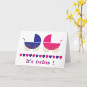 ES SIND ZWINS (ABER DANN WEISST DU DAS) KARTE (Gelbe Blume)