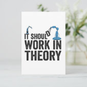 Es sollte im Roboteringenieur der Theorie funktion Dankeskarte (Stehend Vorderseite)