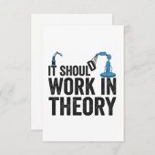 Es sollte im Roboteringenieur der Theorie funktion Dankeskarte (Vorne/Hinten)