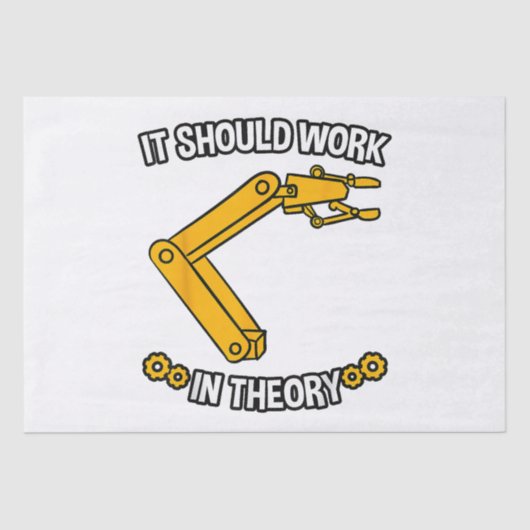 Es sollte in der Theoretiker-Hemd-Robotik-Ingenieu Seidenpapier (Vorderseite)