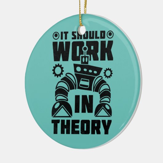Es sollte in der Theoretikrobotik funktionieren Keramik Ornament (Links)