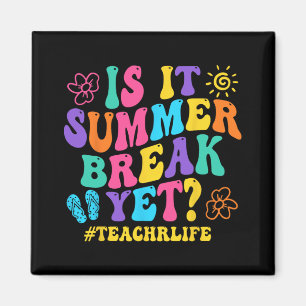 Es Sommer Bause noch Lehrer letzten Tag der Schule Magnet
