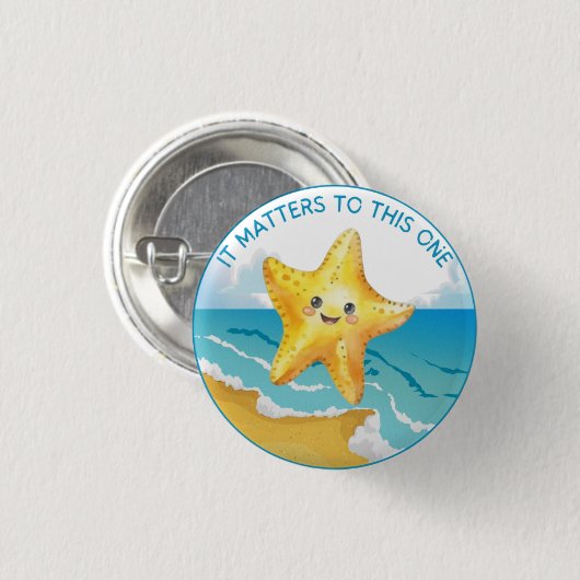 Es spielt eine Rolle, die Sternengeschichte. Button (Vorne & Hinten)